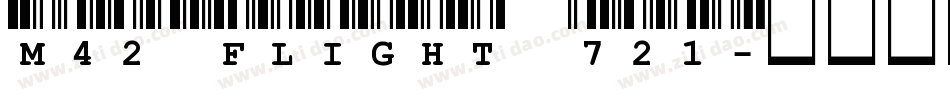 M42_FLIGHT 721字体转换